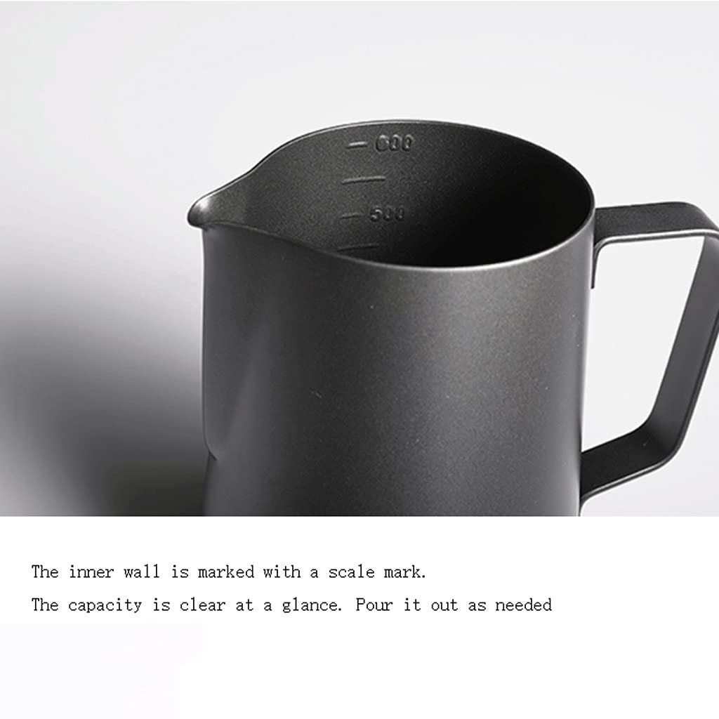 Maneggevole Acciaio Inossidabile Branking Brocca Barista Strumento Barista Grande capacità 13.5oz / 20.3oz caffè Espresso Accessori Latte Brocca Coppa Resistente al Calore