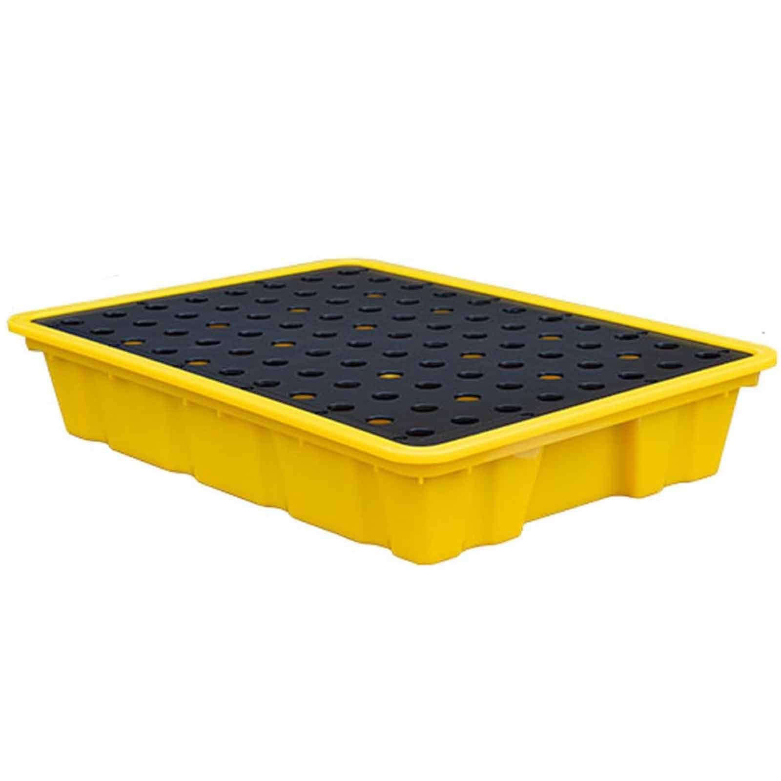 GYEQXKT Spill Containment Pallet for Oil Drum Storage with Drain and Anti-Slip Platform