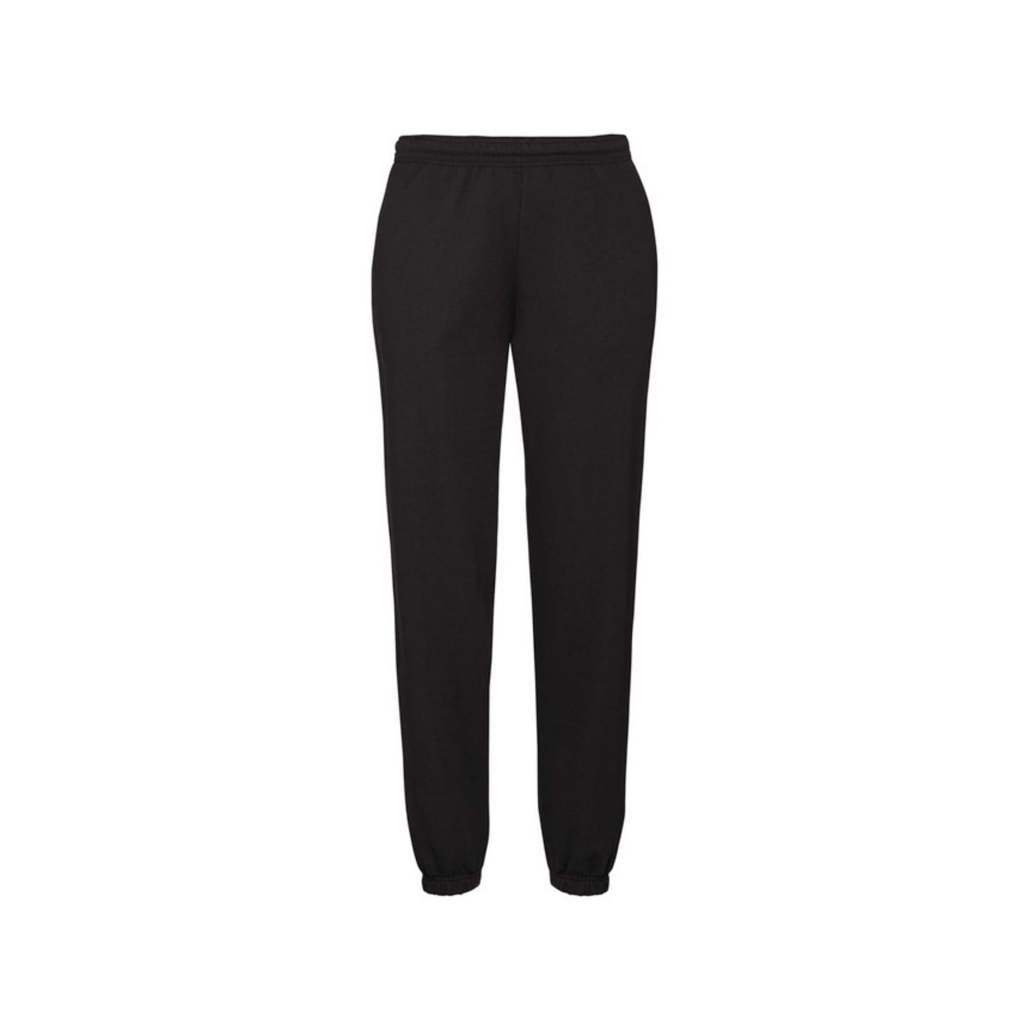 Fruit of the Loom Men's Open Hem Classic Jog Pants, Black, XX-Large