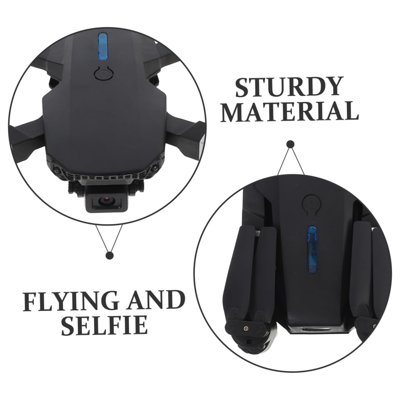 Kleine Faltbare Drohne mit Hd-kamera, 800mah Akku und Fernsteuerung, Kunststoff-quadcopter für Kinder, Lange Betriebsdauer und Einfache Bedienung