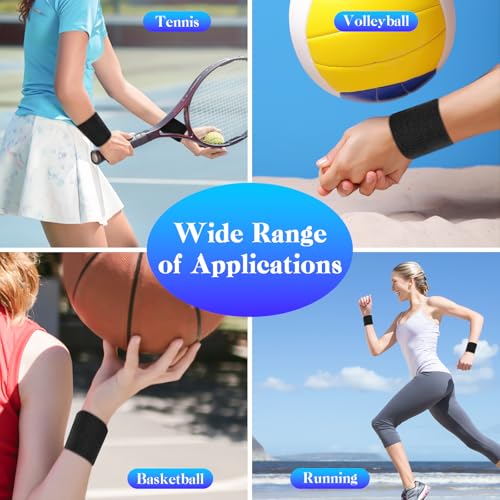 Yonality 6 stück schweißband Handgelenk, Sport Wristbands, Baumwolle schweißband, saugfähig frottee schweißbänder Set für Jungen und mädchen, für Sport Laufen Fahrrad joggen fußball Tennis