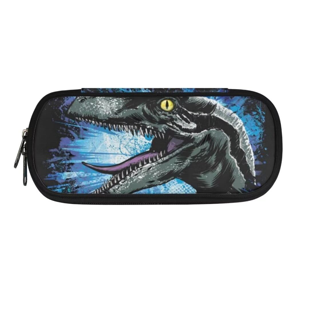 Jeiento Lightweight Pencil Case for Boys Girls Dinosaur Pencil Box Cartoon Style Big Capacity Marker Pouch for Toddler Elementary Kids Pencil Pouch