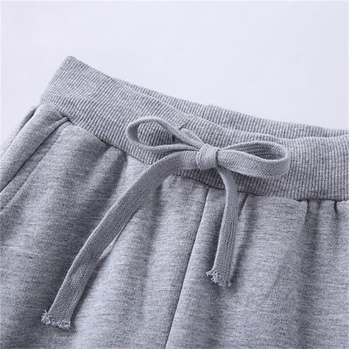 Toddler 𝐃rawstring Joggers Cotton Baggy Activity Sweatpants Kids Fall Elastic Waist Casual Loose Pants with Pokets4