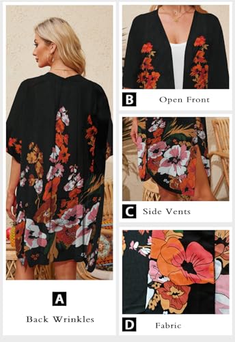 Alaster Queen Women's Kimono Cardigan Summer Swimsuit Casual Beach Long Swimwear Loose Coverups for Women4