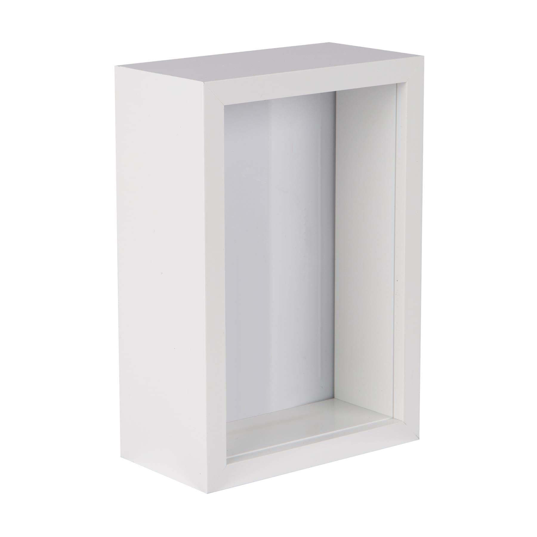 Nicola Spring White 3D Deep Box Photo Frame - 4 x 6"