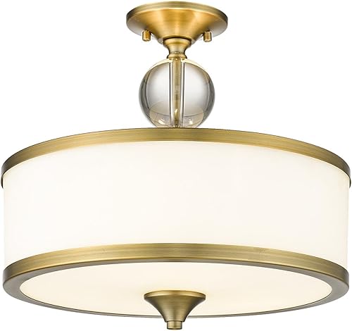 Z-Lite Montaje semi empotrado de 3 luces 307SF-HBR, latón disponible en Yaxa Costa Rica