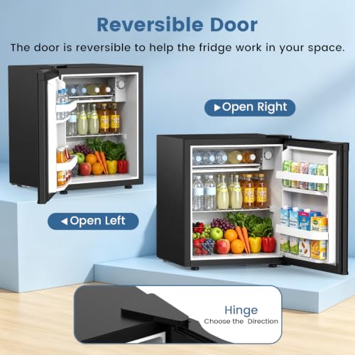 Image of Electactic 1.3 Cu.Ft Mini Fridge, Single Door Compact Refrigerator