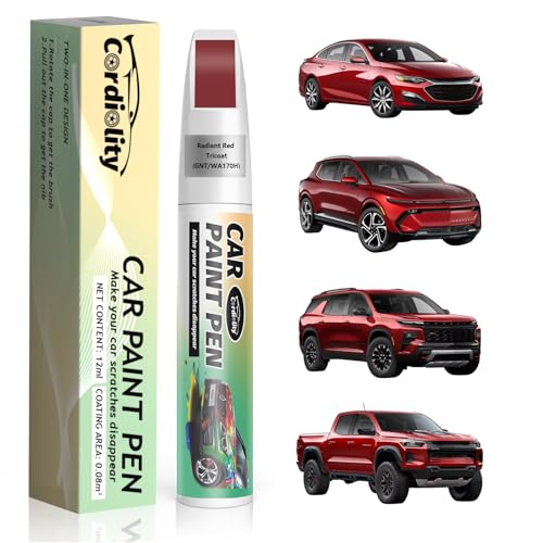 Image of Car Touch Up Paint Radiant Red Tricoat(GNT /WA170H) for Chevrolet, Color Accurate Car Scratch Repair Remover Pen Fix Auto Paint Chips and Nicks