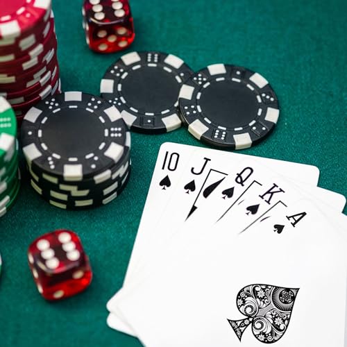 2 Stück Designer Profi Pokerkarten - Kartendeck für Familien & Party - Texas Holdem, Romme, Blackjack & Pinochle – Bild 7