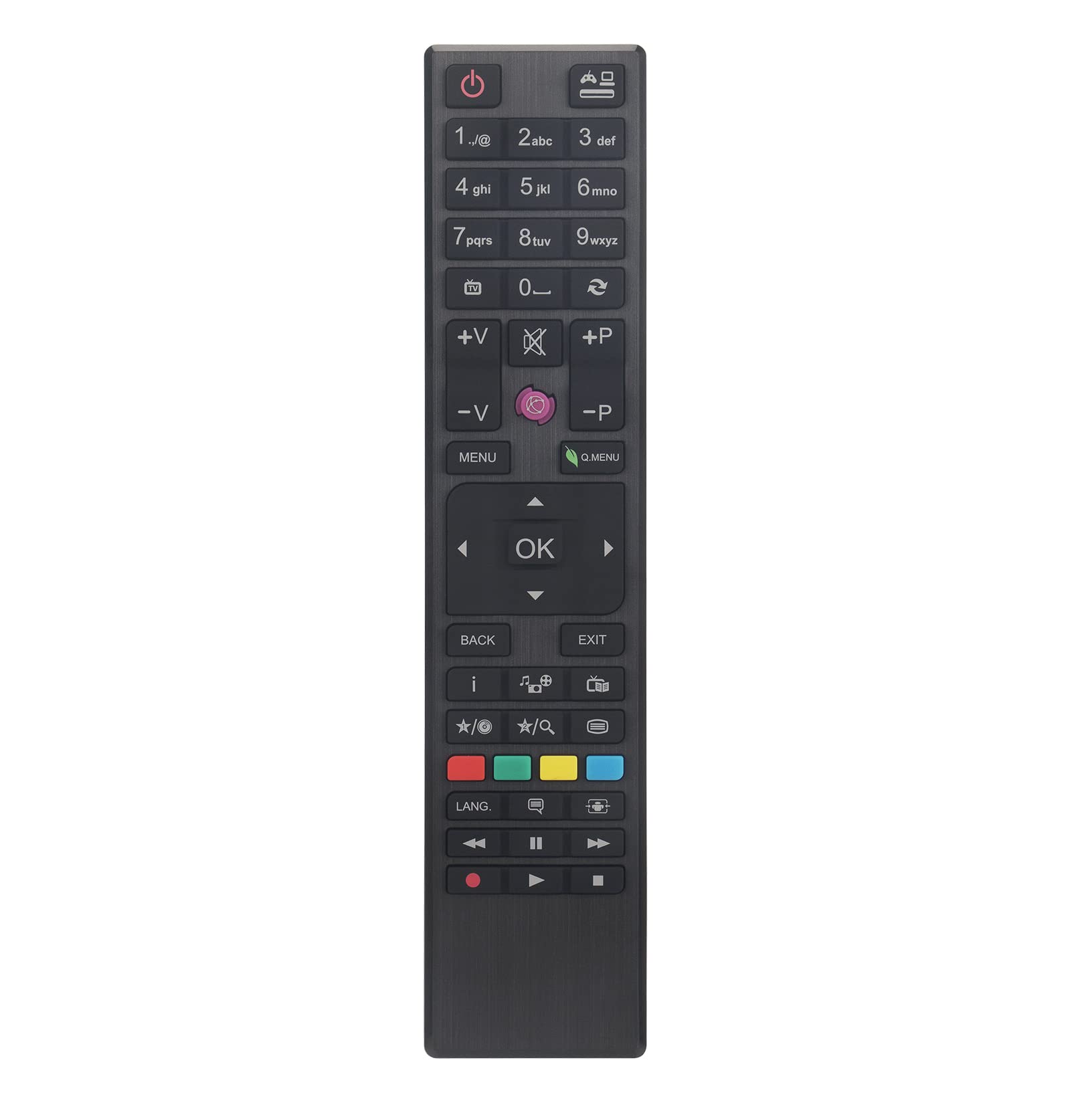 AULCMEETRC4876 Replacement Remote Control Compatible with Finlux Hitachi Linsar 4K OLED Smart TV Bush 32278HDDVDB