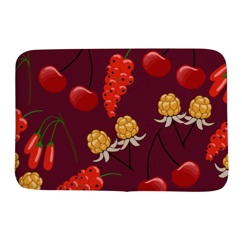 Tapis de bain rouge cerise grand modèle pour une décoration de salle de bain cocooning