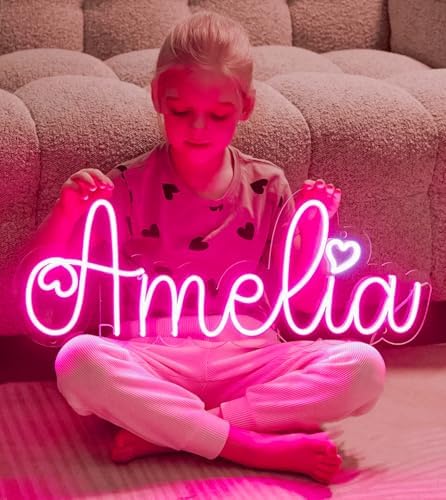 CIONAOR Custom Personalized LED Neon Name Sign