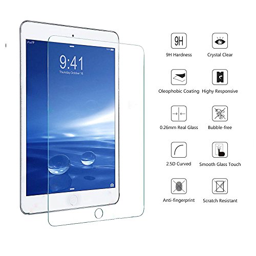 Sincase Ipad Mini Screen Protector, [2-Pack] 2.5D Curved Edge Hd Premium Ipad Mini 2/3 Tempered Glass Screen Protector Crystal Clear 9H 0.26Mm Anti-Scratch Shatterproof Bubble-Free Screen Film #TOP4