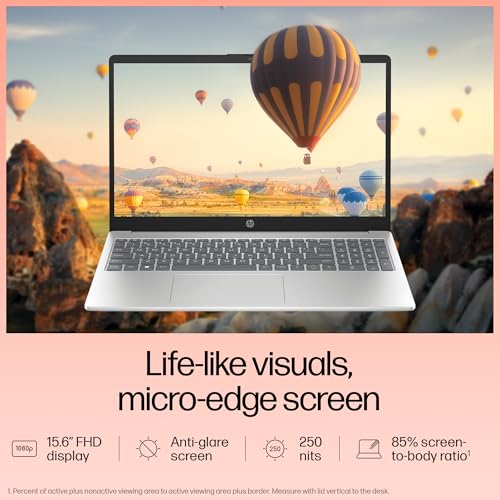 HP 15,12th Gen Intel Core i5-1235U, 8GB DDR4,1TB SSD, (Win 11,MSO 2021,Silver,1.59 Kg),15.6-Inch(39.6 Cm) FHD Laptop, UHD Graphics,1080P FHD Camera... - Image 5