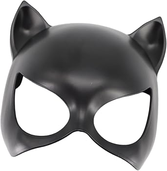 Black Cat Women Mask for Adult, Superhero Eye Mask, Half Face Cat Masks, Cosplay Costume Accessories for Masquerade Halloween Christmas Carnival Role Playing Party