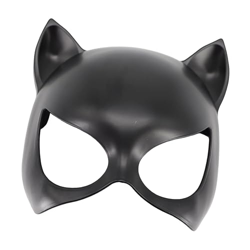 UGPLM Black Cat Women Mask for Adult, Superhero Eye Mask, Half Face Cat Masks, Cosplay Costume Accessories for Masquerade Halloween Christmas Carnival Role Playing Party