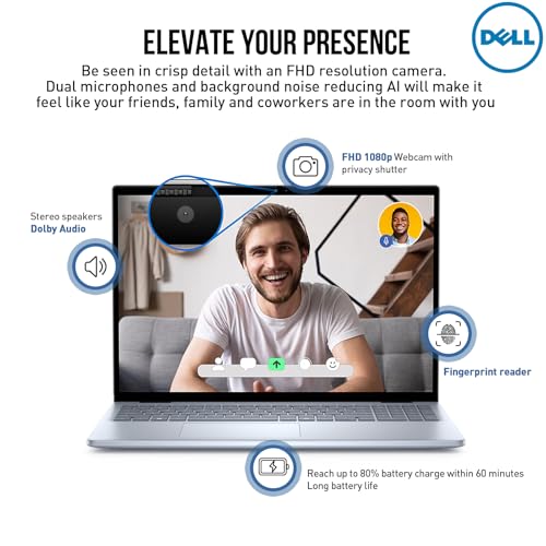 Image of 2026 Dell Inspiron 16 Touchscreen Laptop Computer, 16 inch FHD+ Touch Screen Business Laptop, Intel 10-Core 7 (Faster than i7-1355U), 32GB DDR5 2TB SSD, Windows 11 Pro, Backlit Keyboard, Wi-Fi 6E