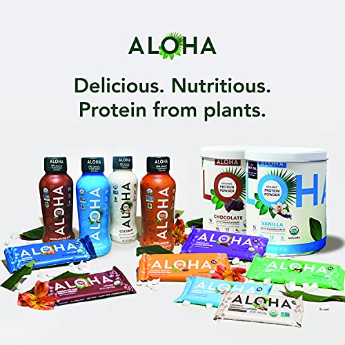 Aloha Organic Plant Based Chocolate Sea Salt Ready To Drink Protein Shake W/Mct Oil (12 Ct, 12Oz Bottle) 20G Protein, Meal Replacement, Low Sugar & Carb, Gluten-Free, Paleo, Non-Gmo, No Soy, Stevia Or Sugar Alcohol… #TOP6