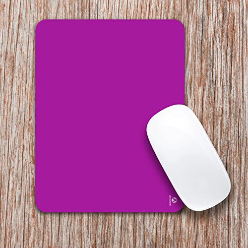 Image of Audimi Small Mouse Pad 6 x 8 Inch, Mini Mouse Pad Thick for Laptop Wireless Mouse Home Office Travel, Portable & Washable (Purple)