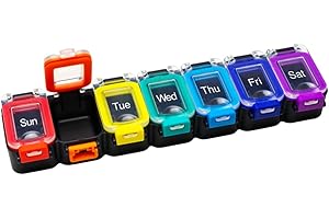 EZY DOSE Weekly (7-Day) Pill Planner: Secure, Waterproof Medicine Organizer for Medication Management