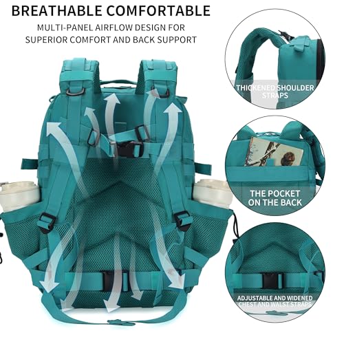 Image of Military Tactical Backpack 45L /25L 3 Day Assault Pack Molle Daypack Hiking Backpack for Men and Women