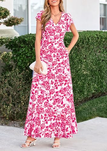 Image of PRETTYGARDEN Womens Summer Boho Floral Maxi Dress