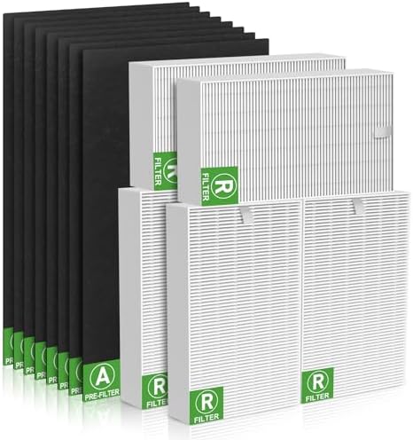 6 Pcs HPA300 HEPA Filter Replacement For Honeywell HPA300 Series Air Purifiers E - Foto 4