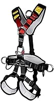 HEEJO Full Body Climbing Harness - CE Certified Safety Belt for Rock Climbing, Rappelling, Fire Rescue, Tree Climbing Gear