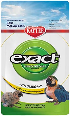 best food for hawk headed parrots that will surprise you 4 Kaytee Exact Hand Feeding Pet Bird Baby Food For Macaw, Eclectus, Hawk-Headed, African Parrots, Caiques, and Any Baby Under 2 Weeks Old, 5 Pound