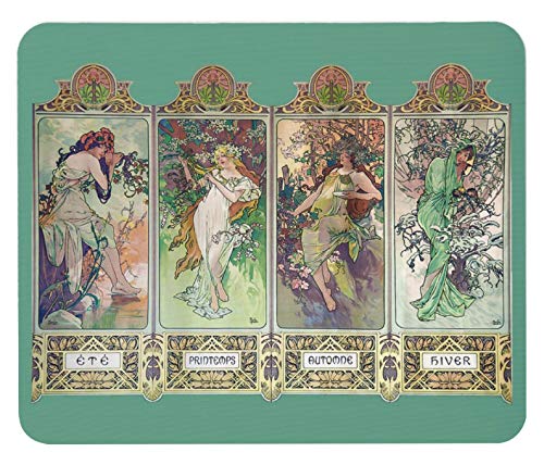 Amazon.co.jp: アルフォンス・ミュシャ 『 四季 』（ 1896 ）のマウス