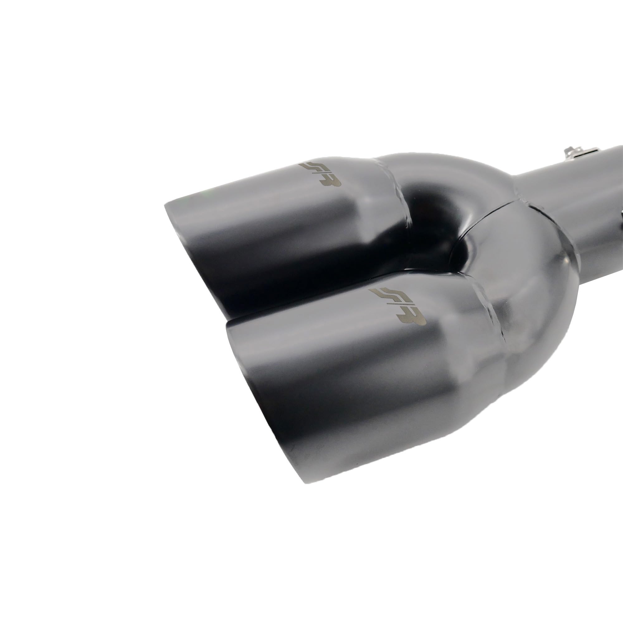 Terminale Di Scarico Universale Simoni Racing - Uscita Doppia Inclinata, Acciaio Inox Nero, Per Auto E Moto - Foto 4