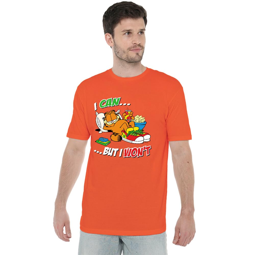 Garfield I Can... Unisex T Shirt, Orange, X-Large