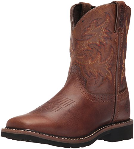 Justin Boots Kids' Buffalo Stampede Western, Brown, 13 D US Little Kid