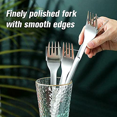 2-in-1 watermeloen vork snijmachine, watermeloen snijmachine met vork, gesneden watermeloen artefact, watermeloen verdeler, roestvrij staal watermeloen snijder mes (1sts) - Image 6