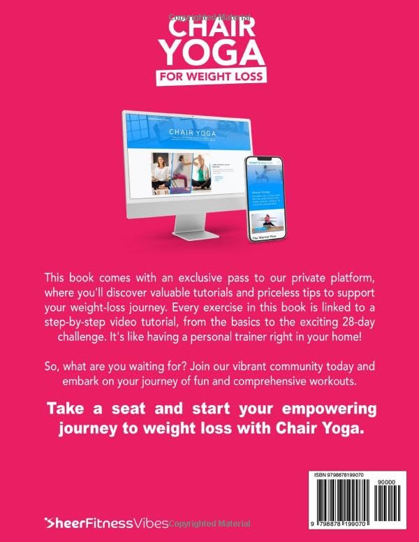Vista 2 de Chair Yoga for Weight Loss 10 Minutes a Day to Transform Low-Impact Exercises for Seniors and Beginners