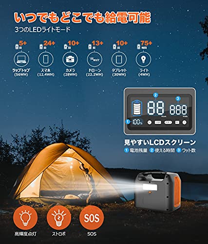 Amazon.co.jp: GOLABS: GOLABS R300 ポータブル電源 299Wh