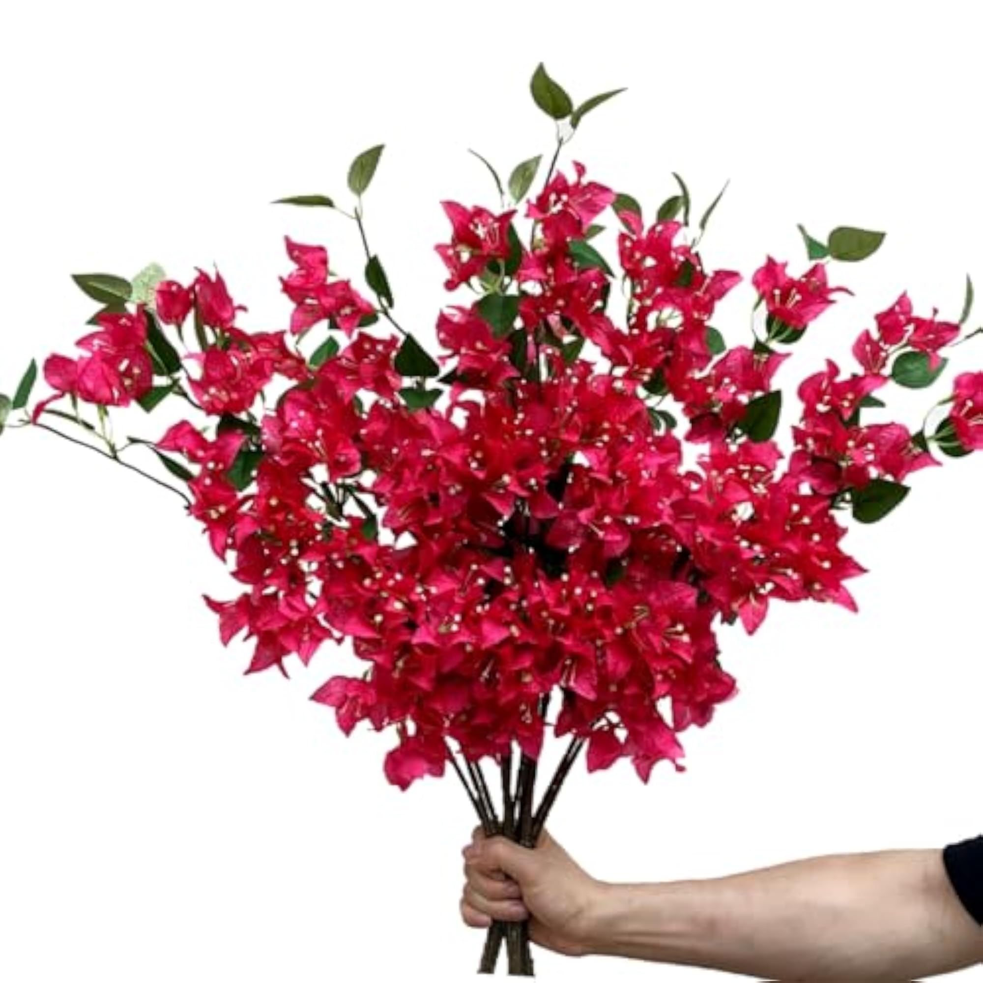 Pack of 12 Silk Bougainvillea Branches Artificial Flowers