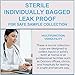 Vakly Sterile Specimen Collection Cups Individually Bagged with Lids 4oz Urine Containers with Leak Proof Screw On Covers - 4.5 Compacity Specimens Jars – for Safe Pee, Stool, Semen Sample Testing
