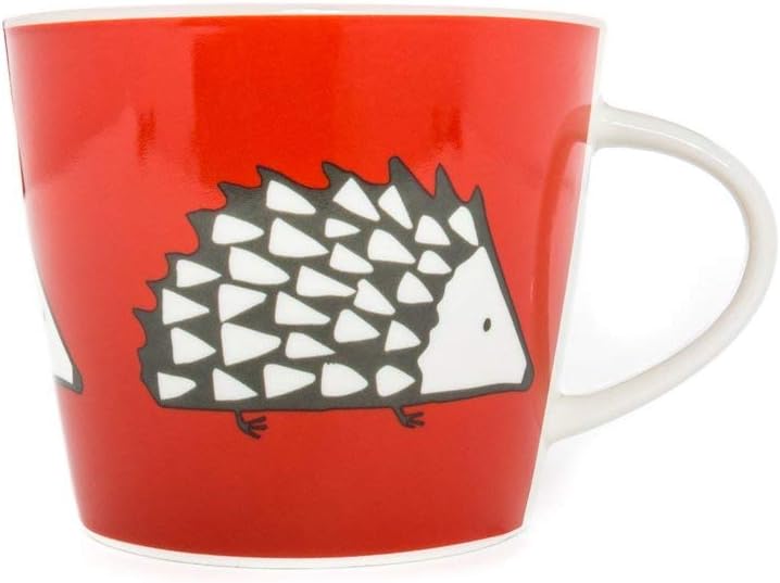 Keith Brymer Jones Collaboration Range - Scion Living Mug Spike Ceramic Mug - Gift Boxed - Red - 350ml