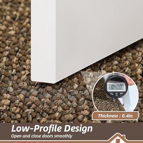 Image of BEQHAUSE Dirt Trapper Door Mat 32 inch x 48 inch, Non-Slip Washable Doormats Entrance Mat, Dirt Resistant and Absorbent Welcome Mat, Low Profile Floor Mats for Front Back Door and Entryway, Brown