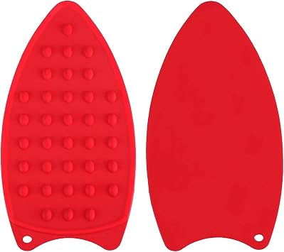 Silicone Mat Rest Pad, Red, Pack of 2