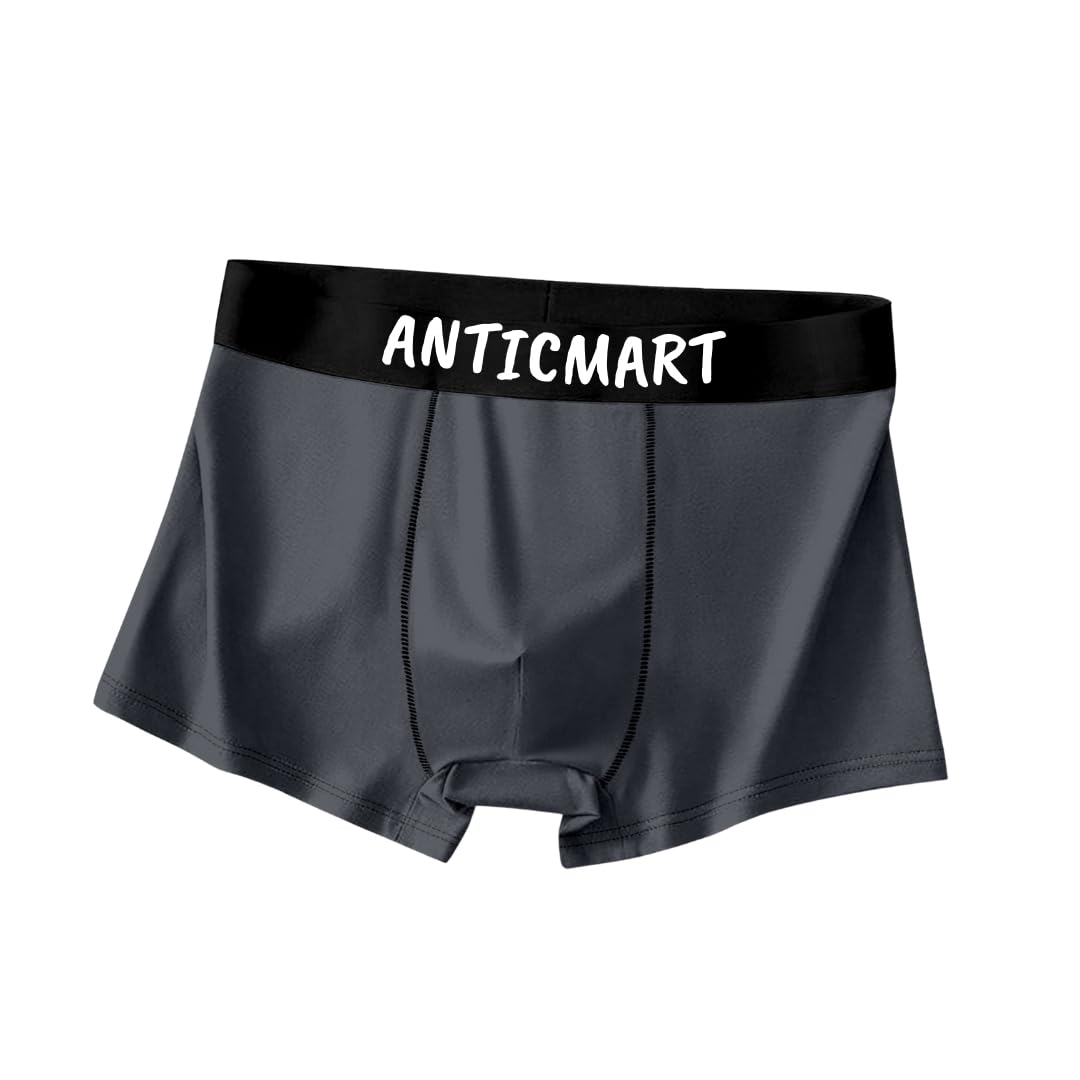 anticmart Men's Premium Printed Boxer Briefs Pack of 1 | Ultra Soft Stretch Trunks | Breathable Innerwear | Comfortable Waistband | All-Day Support Underwear for Men-picture-38