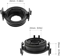 Vista 4 de H7 - Adaptador de bombilla LED para faros delanteros, soporte de base de bombilla compatible con B-M-W serie 3 E46, paquete de 2
