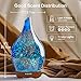 Porseme Oil Diffuser 3D Glass Aromatherapy Ultrasonic Humidifier, Air Refresh Auto Shut-Off, Timer Setting, BPA Free for Home Hotel Yoga Leisure SPA Gift 150ml Last 6H