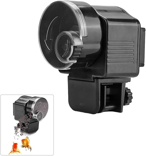 Miniatura 7 de Alimentador de alimentos para acuario, alimentador automático de alimentos para peces de acuario, dispensador automático de temporizador,