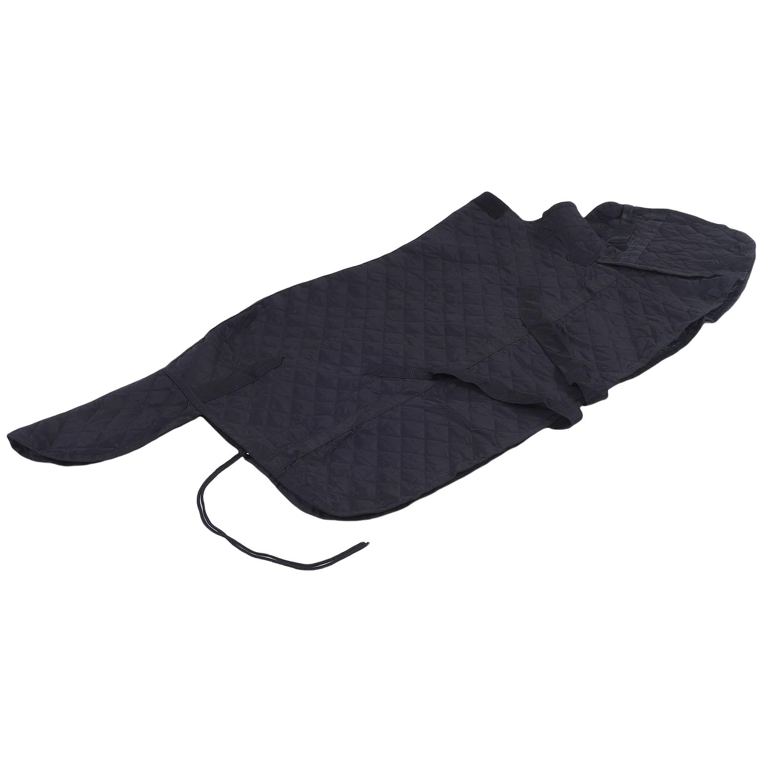 Coperta per cavallo regolabile, impermeabile, materiale imbottito in pongee, per uso in tutte le stagioni, nero