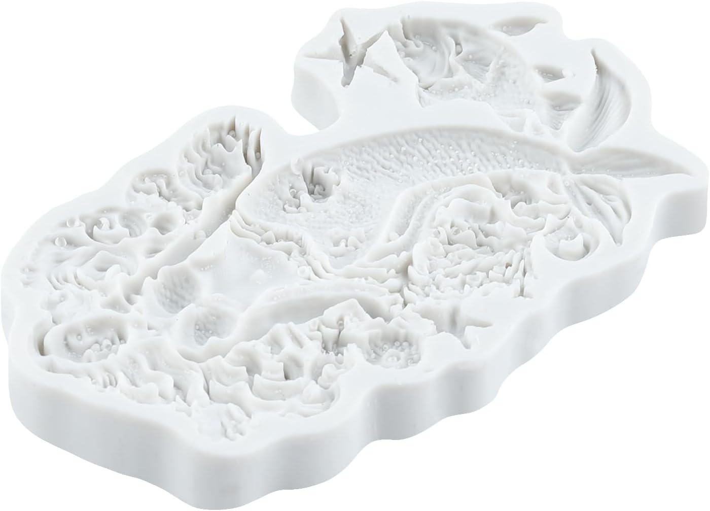 Mermaid Silicone Molds Mermaid Tail Polymer Clay Mold Set of 4