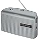 Grundig Music 60X Grey empfangsstarkes Radio, UKW, 2 Wellenbereiche zur Auswahl unzähliger Sender, Qualitäts- Lautsprecher, Klangregler für individuelle Klangeinstellung, Automatische Loudness, Grau