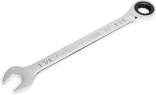 Miniatura 10 de GEARWRENCH Llave combinada de trinquete de 12 puntos con arco oscilante de 4 grados de 916" - 86946
