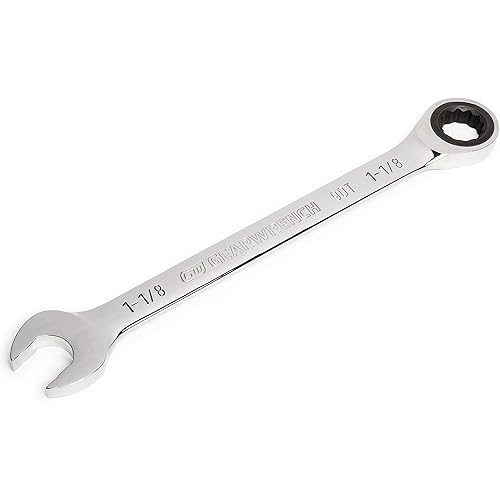 GEARWRENCH 1-1/8" 4 Degree Swing Arch 12 Point Ratcheting Combination Wrench - 86955